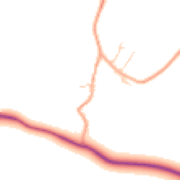 Daytime road noise heatmap for MK18 2HU