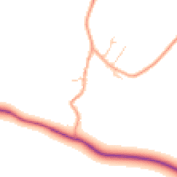 Daytime road noise heatmap for MK18 2HX