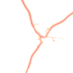 Daytime road noise heatmap for MK18 2LQ