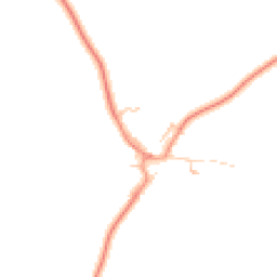 Daytime road noise heatmap for MK18 2LZ
