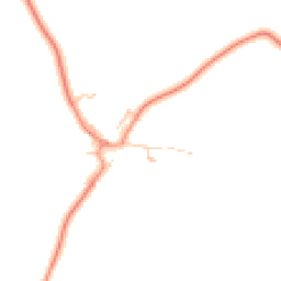 Daytime road noise heatmap for MK18 2NB
