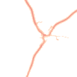 Daytime road noise heatmap for MK18 2NL