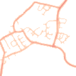 Daytime road noise heatmap for MK18 2QJ