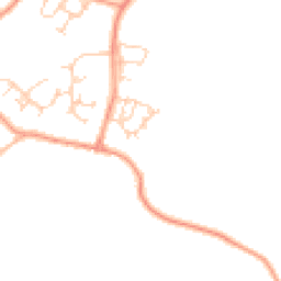 Daytime road noise heatmap for MK18 2QR