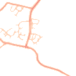 Daytime road noise heatmap for MK18 2QU