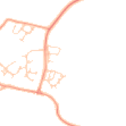 Daytime road noise heatmap for MK18 2QZ