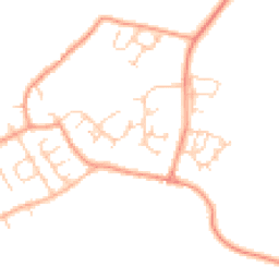 Daytime road noise heatmap for MK18 2RJ