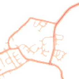 Daytime road noise heatmap for MK18 2RR