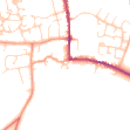 Daytime road noise heatmap for MK18 3AH