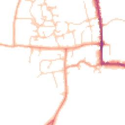 Daytime road noise heatmap for MK18 3AR