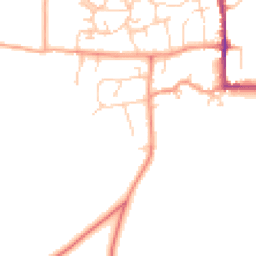 Daytime road noise heatmap for MK18 3AY