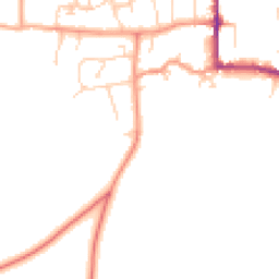 Daytime road noise heatmap for MK18 3BT