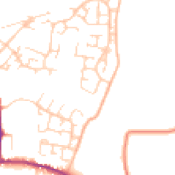 Daytime road noise heatmap for MK18 3EU