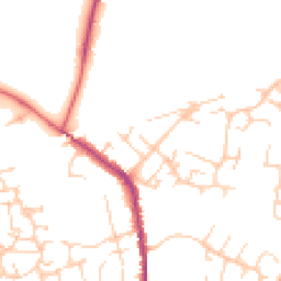 Daytime road noise heatmap for MK18 3GG