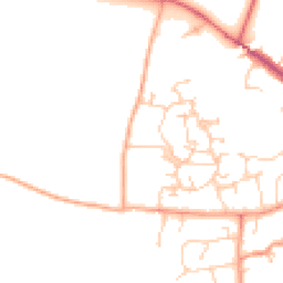 Daytime road noise heatmap for MK18 3GT