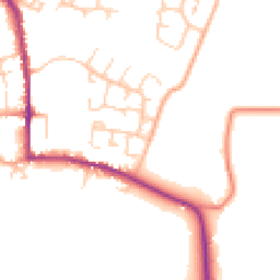 Daytime road noise heatmap for MK18 3HS