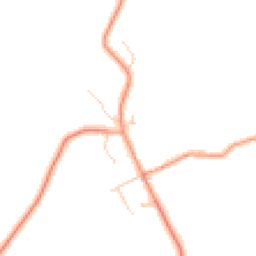Daytime road noise heatmap for MK18 3NJ