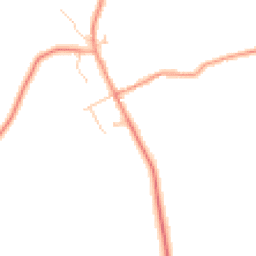 Daytime road noise heatmap for MK18 3NP