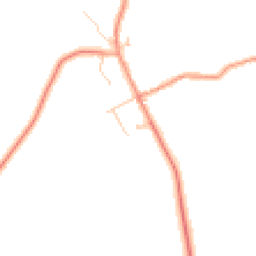 Daytime road noise heatmap for MK18 3NW