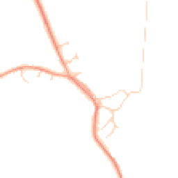 Daytime road noise heatmap for MK18 3PD