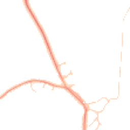 Daytime road noise heatmap for MK18 3PW