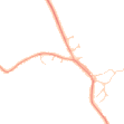 Daytime road noise heatmap for MK18 3RA