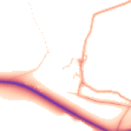 Daytime road noise heatmap for MK18 4AD