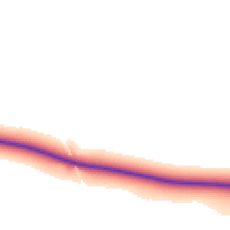 Daytime road noise heatmap for MK18 4AJ
