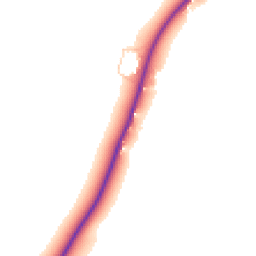 Daytime road noise heatmap for MK18 4AZ