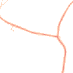 Daytime road noise heatmap for MK18 4EB