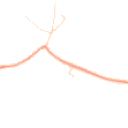 Daytime road noise heatmap for MK18 4EE
