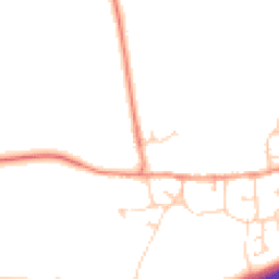 Daytime road noise heatmap for MK18 4PA