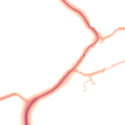 Daytime road noise heatmap for MK18 5BT