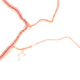 Daytime road noise heatmap for MK18 5HD