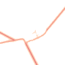 Daytime road noise heatmap for MK18 5JJ