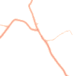 Daytime road noise heatmap for MK18 5NN