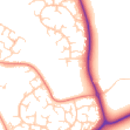 Daytime road noise heatmap for MK18 7AB