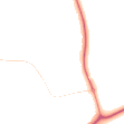 Night-time road noise heatmap for MK18 7AB