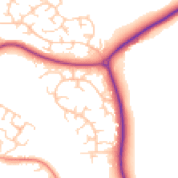 Daytime road noise heatmap for MK18 7BA