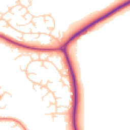 Daytime road noise heatmap for MK18 7BD