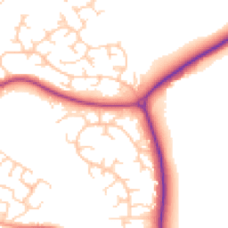 Daytime road noise heatmap for MK18 7BE