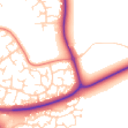 Daytime road noise heatmap for MK18 7DP