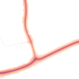 Night-time road noise heatmap for MK18 7DR