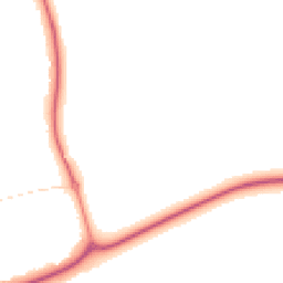 Night-time road noise heatmap for MK18 7DS