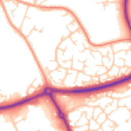Daytime road noise heatmap for MK18 7EG