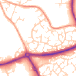 Daytime road noise heatmap for MK18 7EL