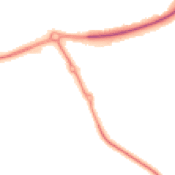 Night-time road noise heatmap for MK18 7RJ