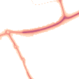 Night-time road noise heatmap for MK18 7RU
