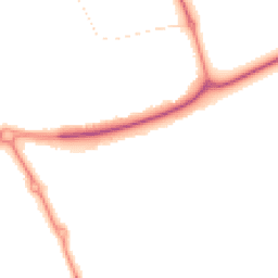 Night-time road noise heatmap for MK18 7SD