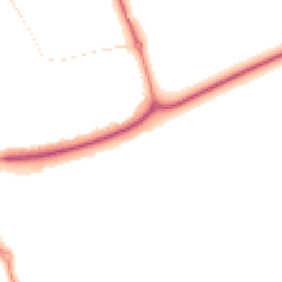 Night-time road noise heatmap for MK18 7SE